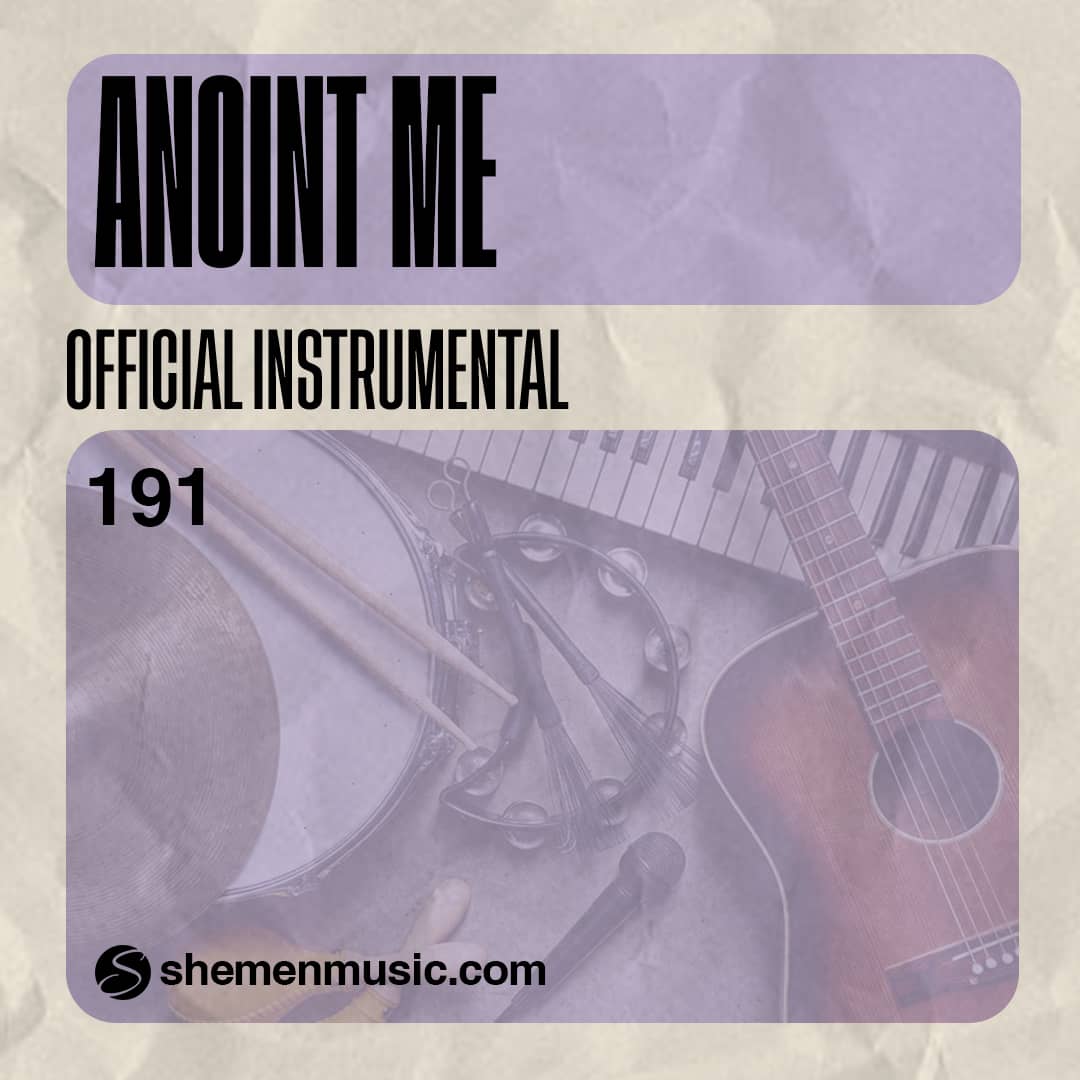 Anoint Me (without BGVs)